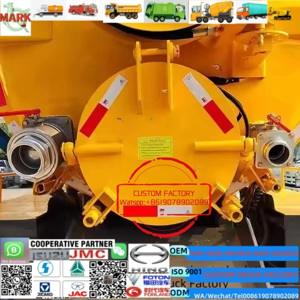 4x4 right hand drive sewer jet camion  Fecal Suction Truck/Vacuum Sewer Jetter Sewage Suction Tank Truck for sale in dubai