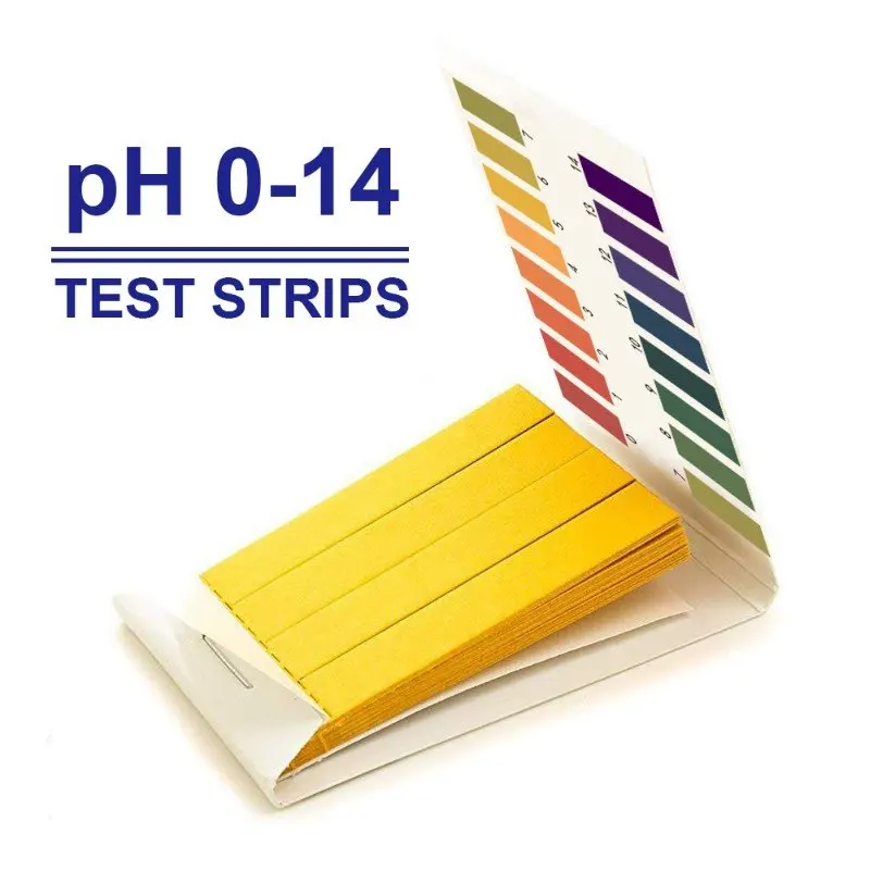 Тест-полоски для определения pH 1-14 прибор проверки остроты зрения ручной из ПЭТ 80 шт. прост в использовании