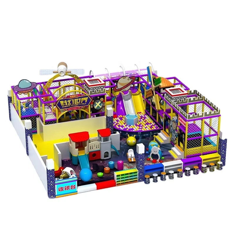 Latest Park Commercial Jungle style small playground indoor soft play equipment for sale