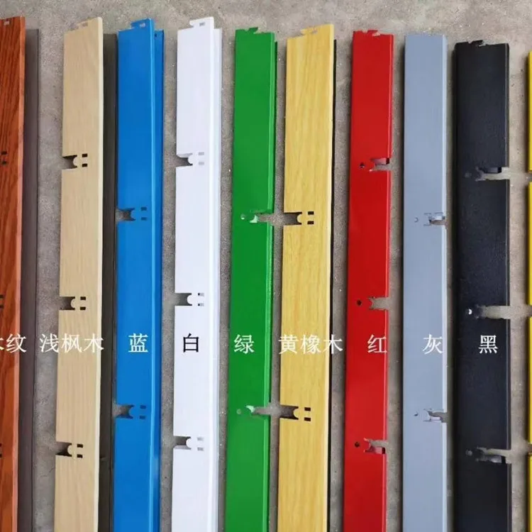 Hot-sales Metal Grille black Wood Ceiling Type Aluminum Grid Suspended Ceiling Tiles