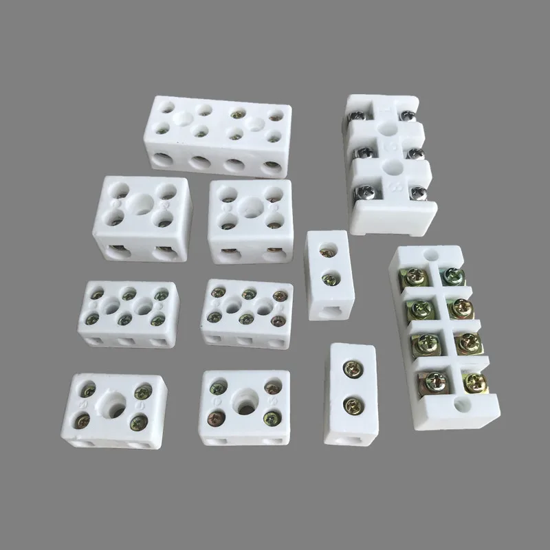 Customized Production Insulating 1 2 3 4 Way Alumina Ceramic Electric Terminal Connector