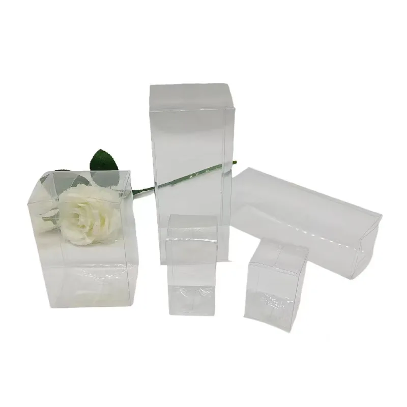 LOW MOQ CLEAR PVC BOX PLASTIC GIFT PACKAGING BOX DIRECT FACTORY