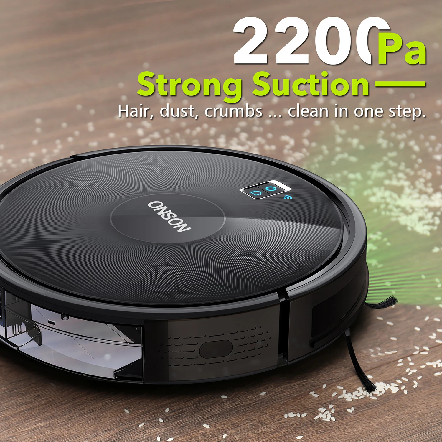 GOOVI D382 Pro 2200Pa Slim Design Robot Vacuums Carpets Boost Intellect Self-Charging Vacuum Cleaner