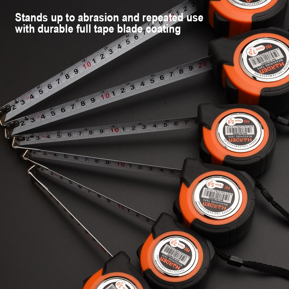 Metric & inch Professional measuring tools industrial grade steel tape measure 3metersx16mm,5metersx19mm,5metersx25mm,7.5metersx