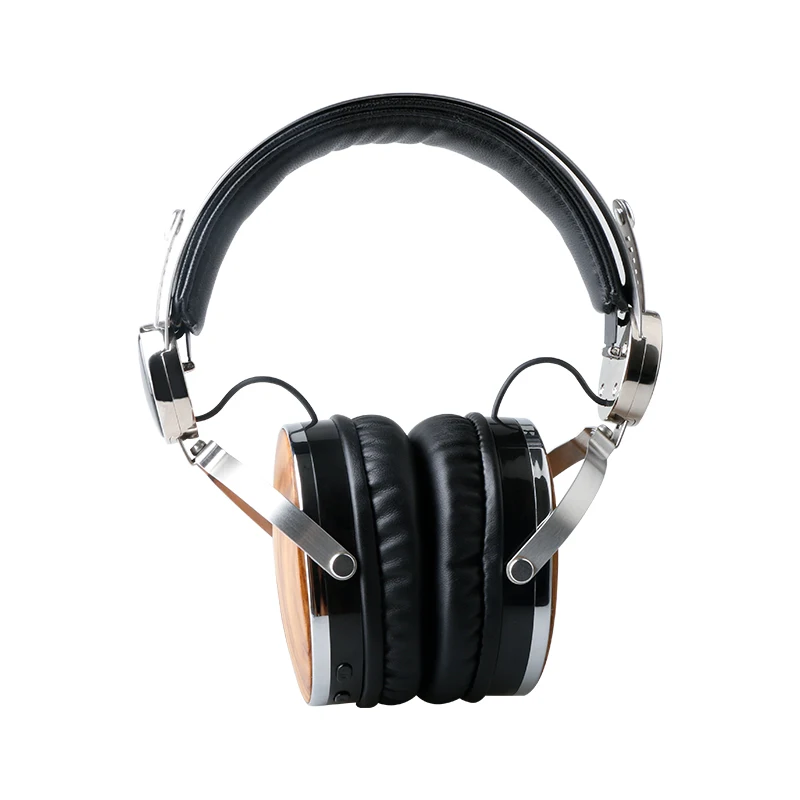 Wooden Wireless Headset India CRS BT Chipset Cordless Wood Headphones Deep Bass and Crystal 40mm Driver Great-Value for Money