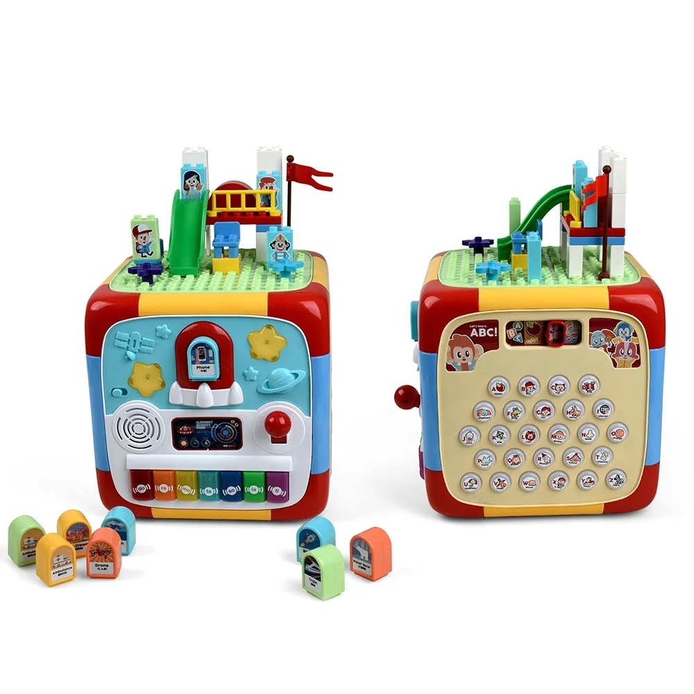 Educational Toys English Cube 6 sides Musical kids Activity Cube Game Learning Machine Toy