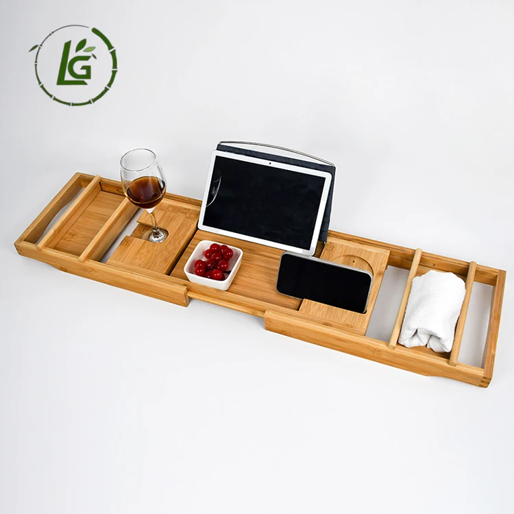 Легенда высокое качество OEM/ODM подставка для ванны простой поднос стол бамбуковый использования в ванной комнате