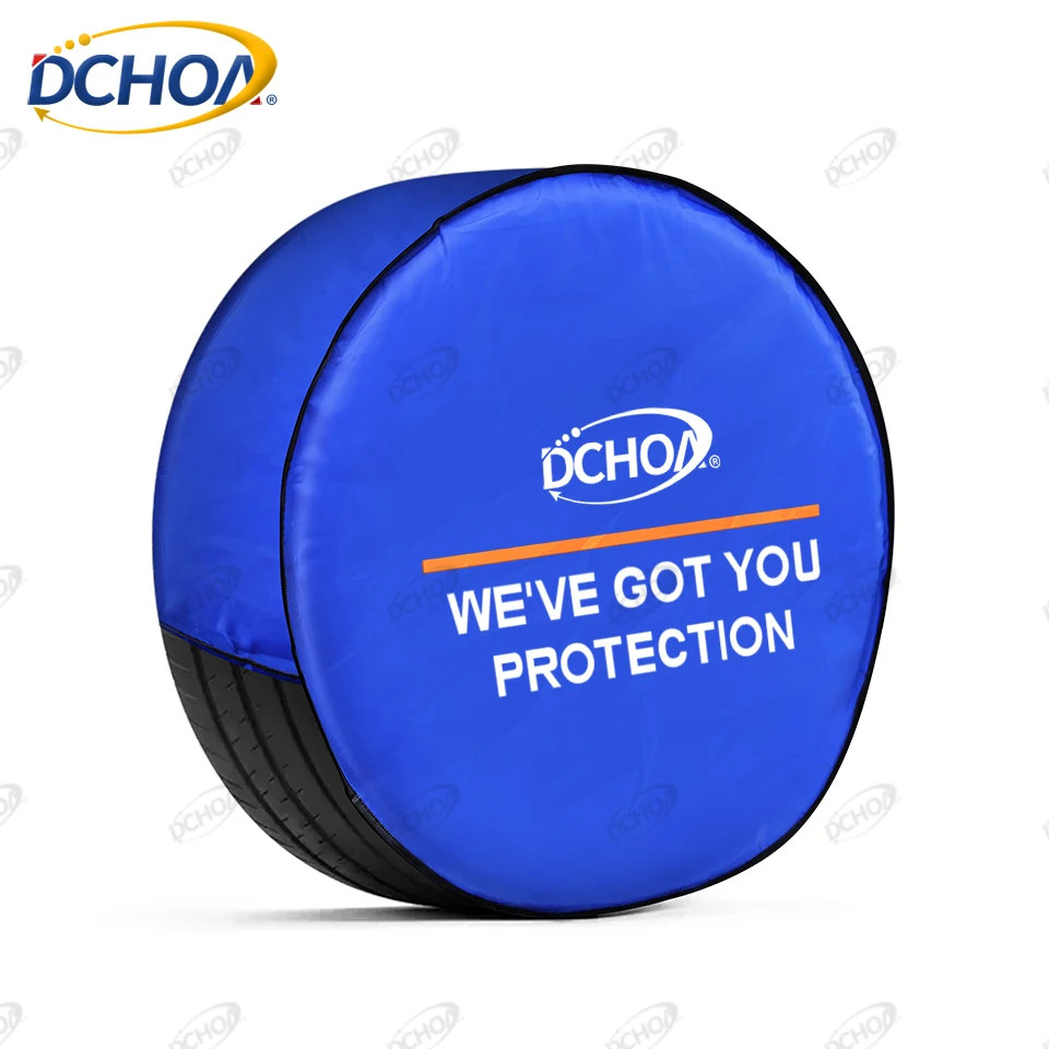 DCHOA  Customized 4 pcs Waterproof Dust-proof car wheel cover window tint tool Car Tire Cover
