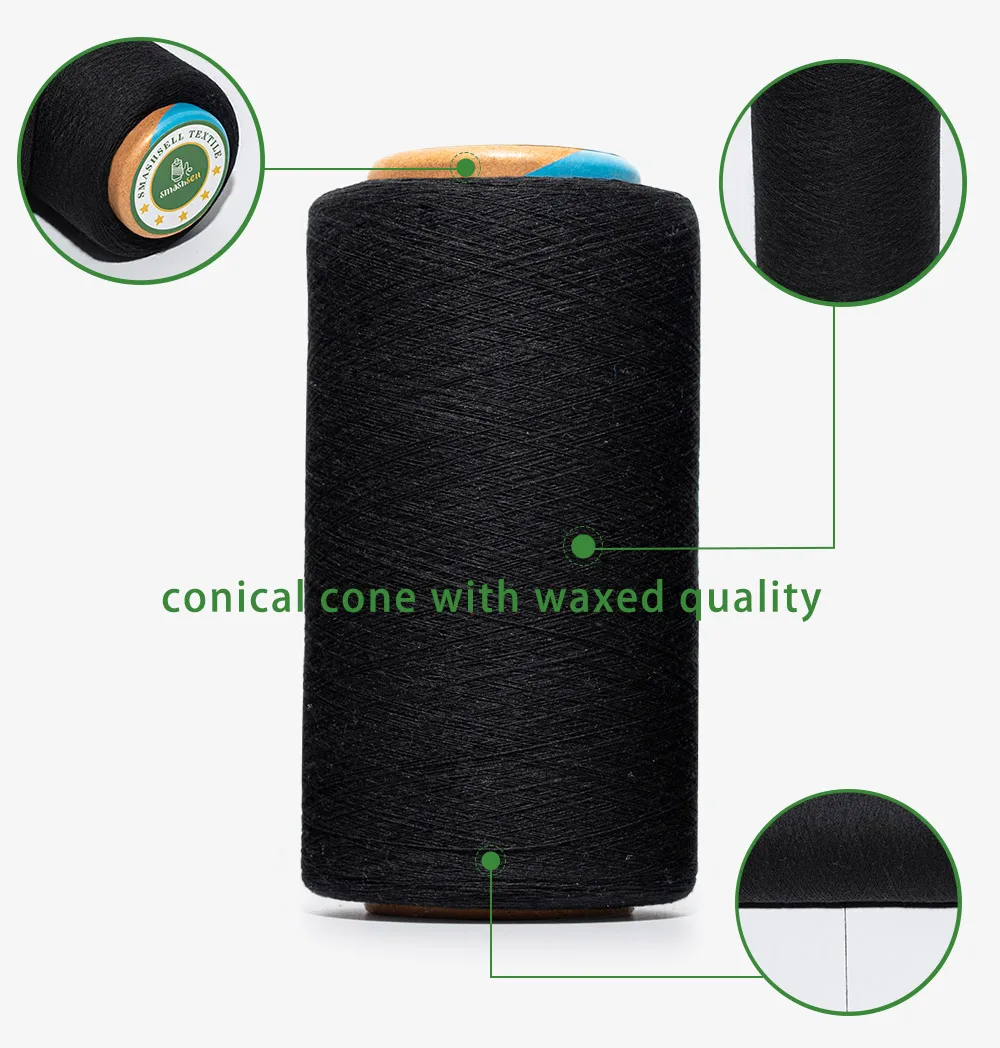 Smashsell Cones Of  Crotcheting Yarns Latex Overlocking Yarn Pima Cotton Blend Yarn