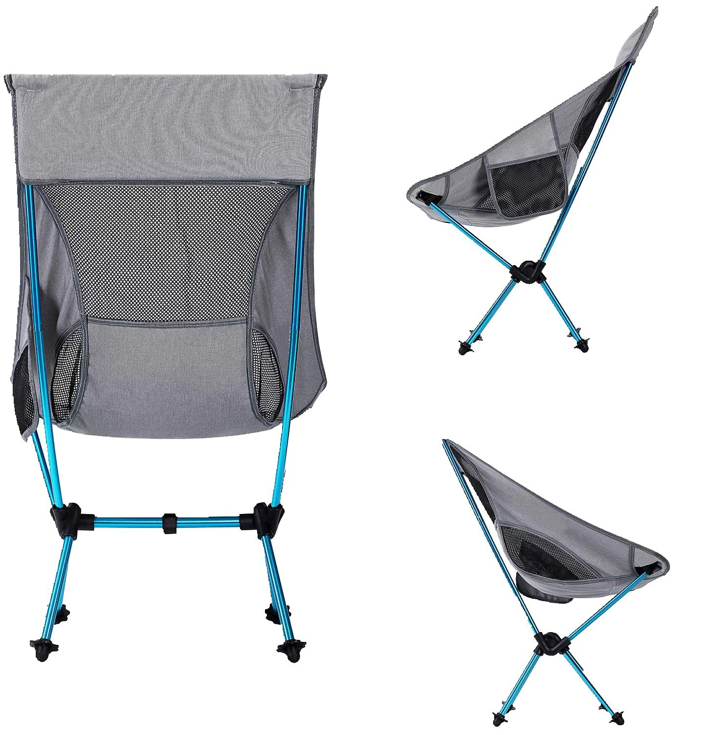 Ground Folding Chair, Beach Chair, Camping Chair Lightweight Aluminum Travel Fabric Foldable Customized Outdoor Furniture