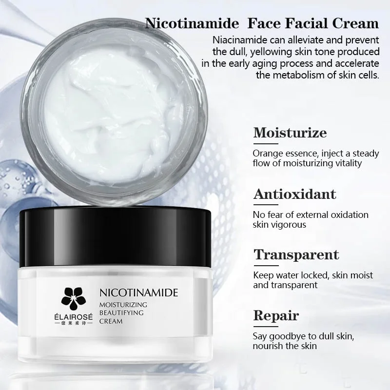 Face Cream Lotion Niacinamide Dark Spots Remover Deep Nourishing Natural Beauty Face Skin Care Anti-Aging Moisturizing Cream