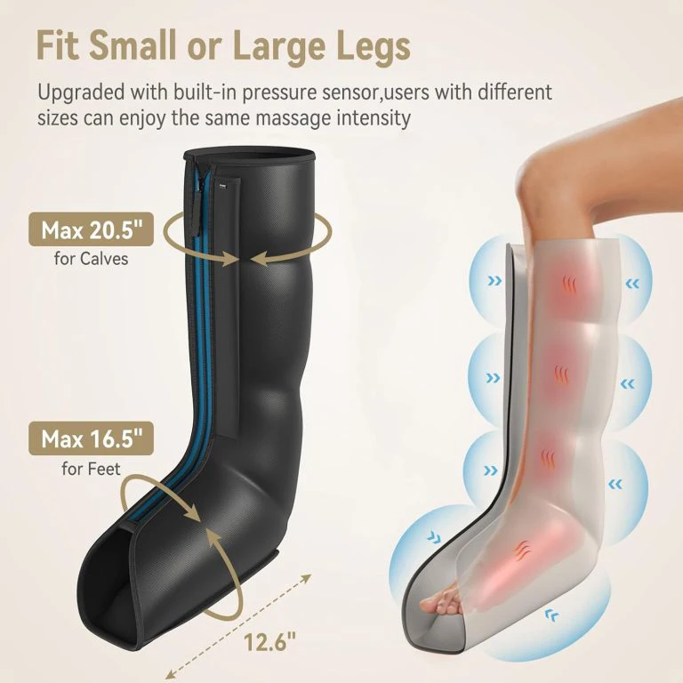 New wireless blood circulator 12 chamber pneumatic air relax air massager compression boots recovery leg massager device for leg