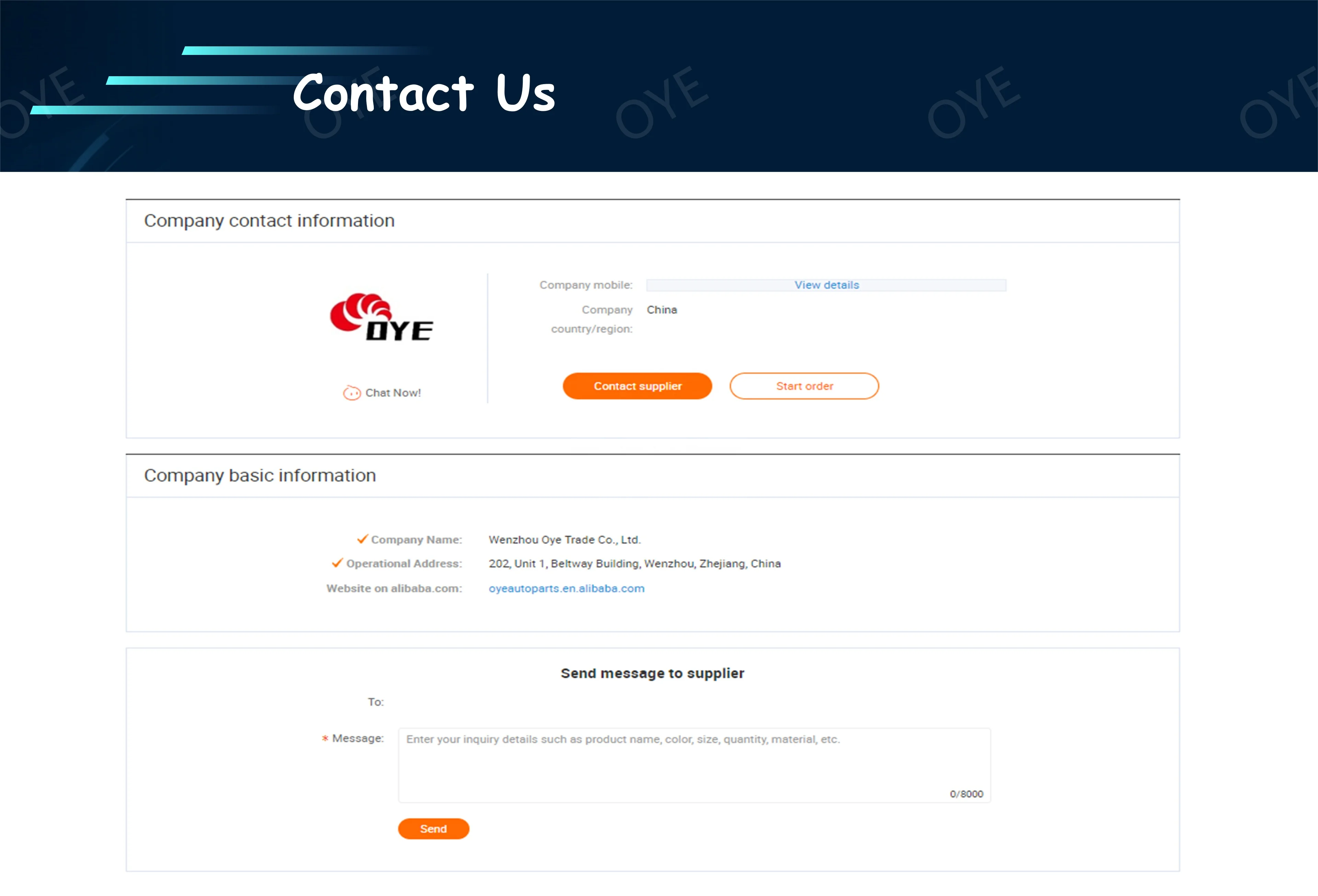 contact us