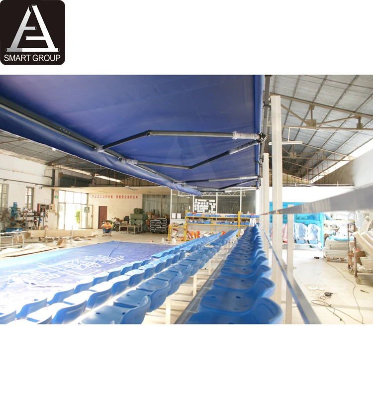 Outdoor Metal Aluminum Alloy Bleachers Chairs Stadium Seating Sports Bleacher Seat With Roof