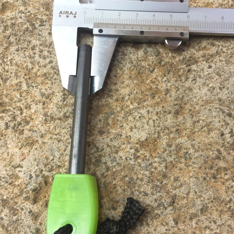 Wholesale fire starter paracord outdoor ferro rod fire starter black flint stone fire starter