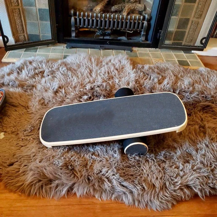 Anti-Slip Surface Solid Wood Board Practice Roller Board  Anti-Slip Surface Unstable Stand Up Balance Board