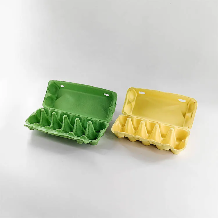 Custom Eco Friendly  Wholesale Factory Biodegradable Molded Packaging Pulp Box Egg Tray