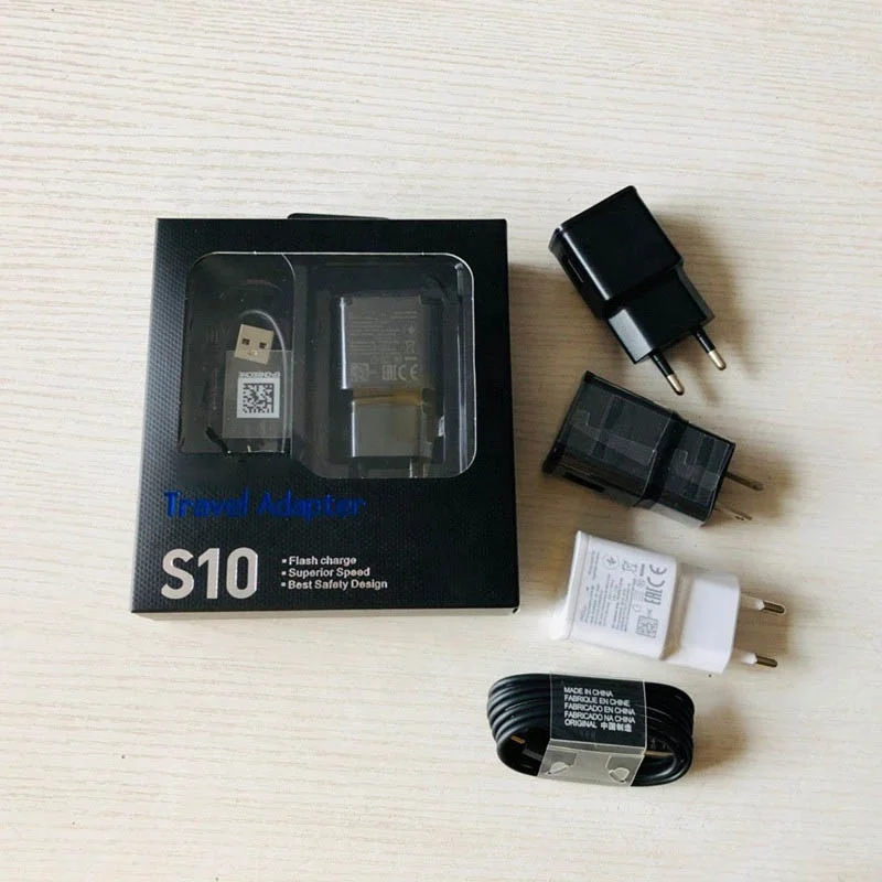 Original 5V 2A Adapter Fast Charging Travel Adapter Wall Fast Charger with Type C Cable for Samsung S8 S9 S10