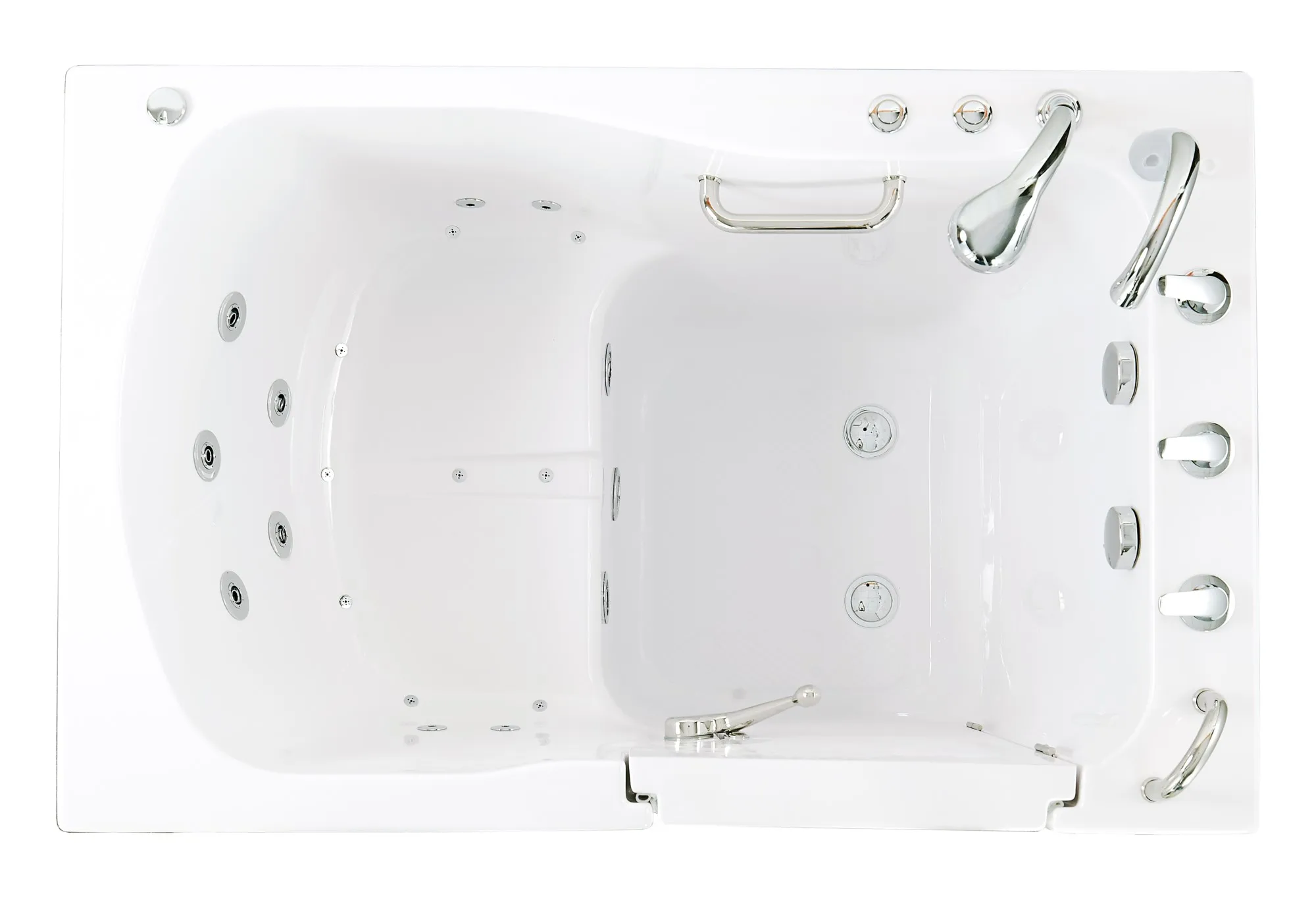 Zink Adults Skin Spa Machine Walk-In Tub Shower Combo With Seat