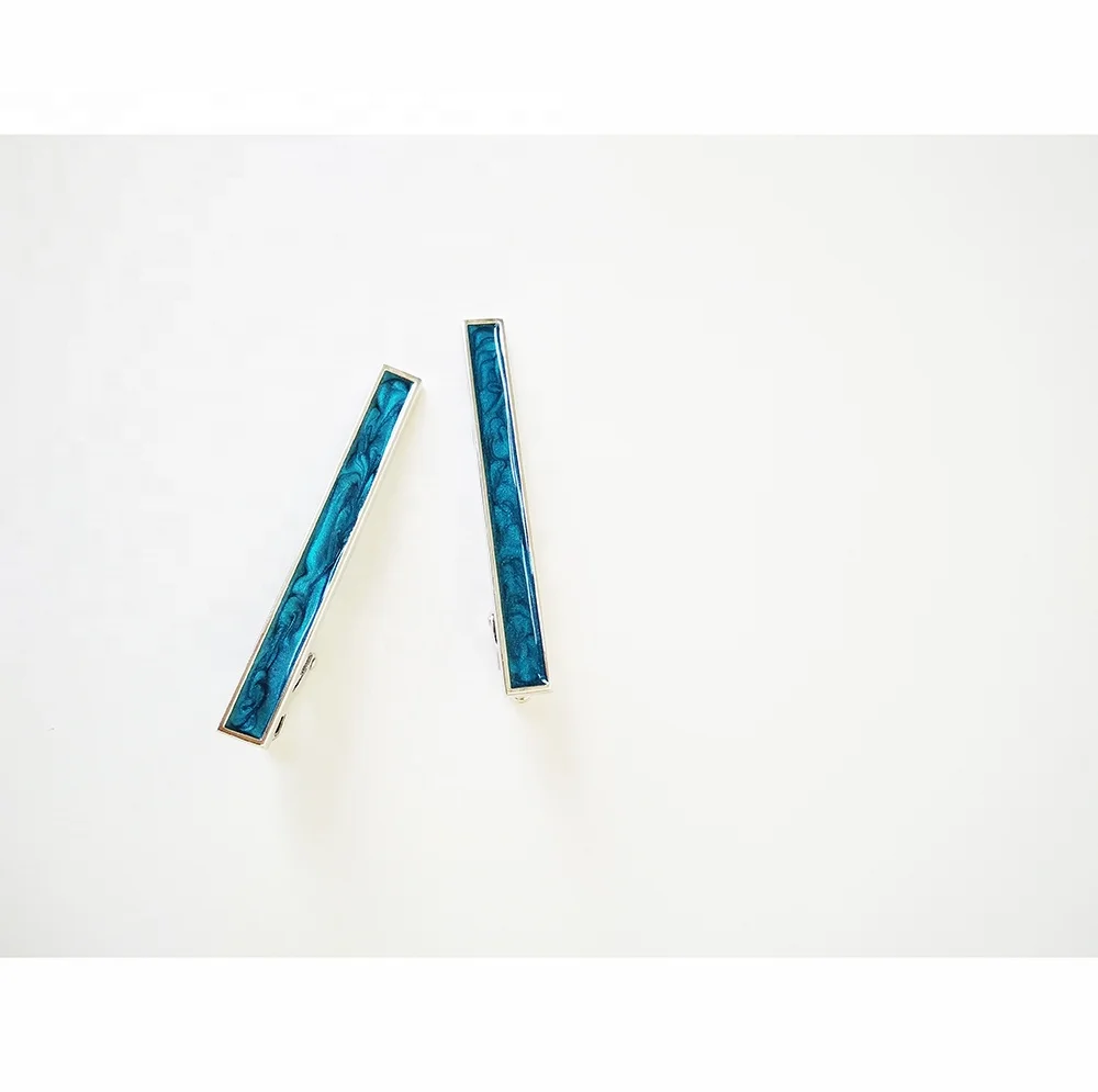 Blue enamel bar tie bar clip aircraft men tie clip