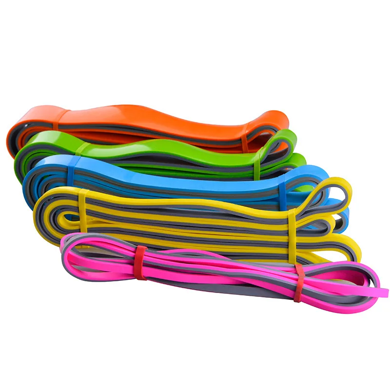 
Fitness Gym Strength Training Therapy Bands Customized Colorful Roll Resistance Band Home Gym With Sleeve 