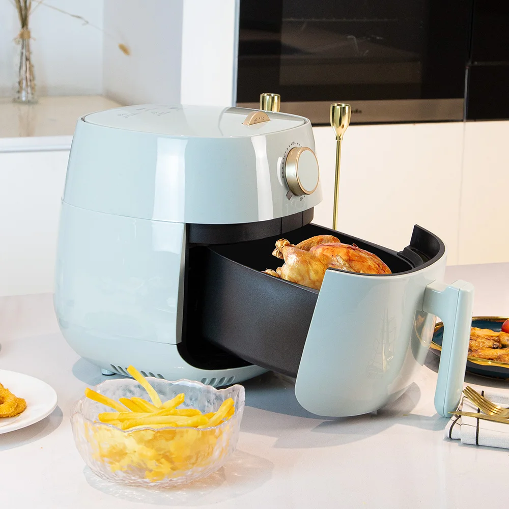 Mint Green Household 4L Good Quality Oil Free Frying Pan Electric Air Fryer