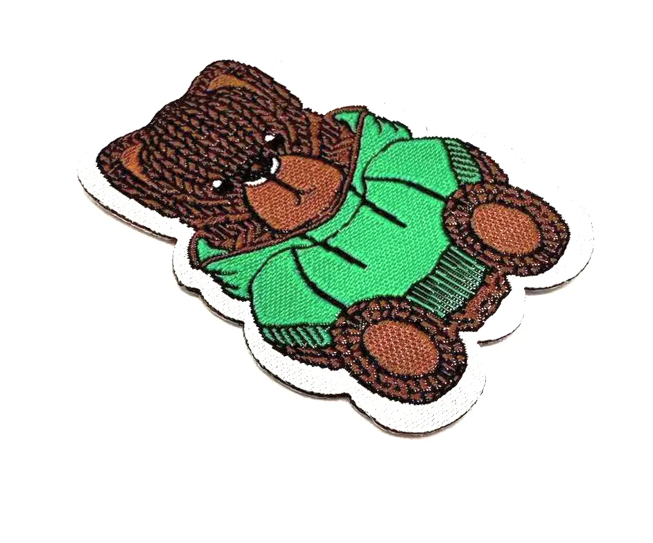Wholesale Chenille Embroidered Badges Custom logo Embroidery Patches with Iron On Backing