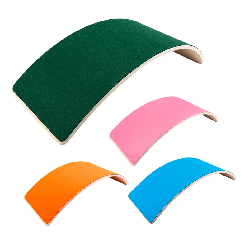 New youth children mini mobile exercise flexible toys rocking kids stability trainer wood balance wooden board