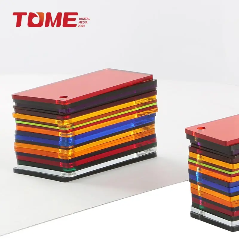 TOME 4*8ft 1.22*2.44m Golden Cutting Flexible Acrylic Mirror Sheet 2mm for decoration advertising gold plexiglass