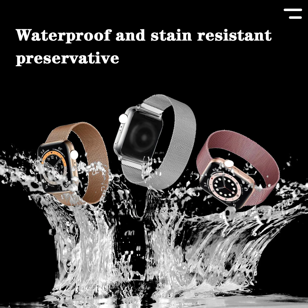 Ремешок из нержавеющей стали для Apple Watch Series 7 6 5 4 3 2