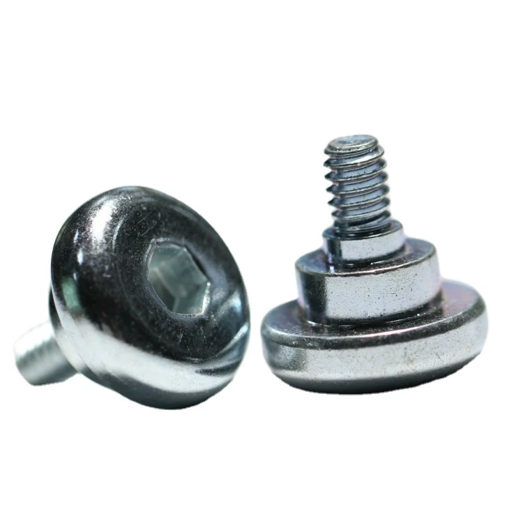 Manufacturer supplier stainless steel Copper Brass Aluminum Brass Socket Head Shoulder Captive Screw