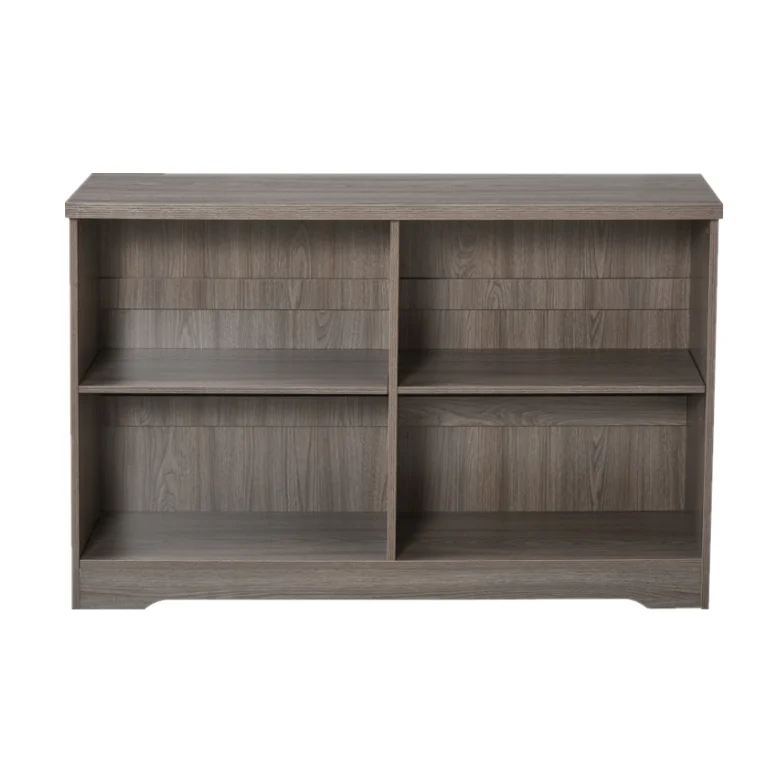 2 Tier 4 Cube Open Shelf Storage Cabinet Multipurpose Bookshelf Display Cabinet Shelf for Office and Living Room