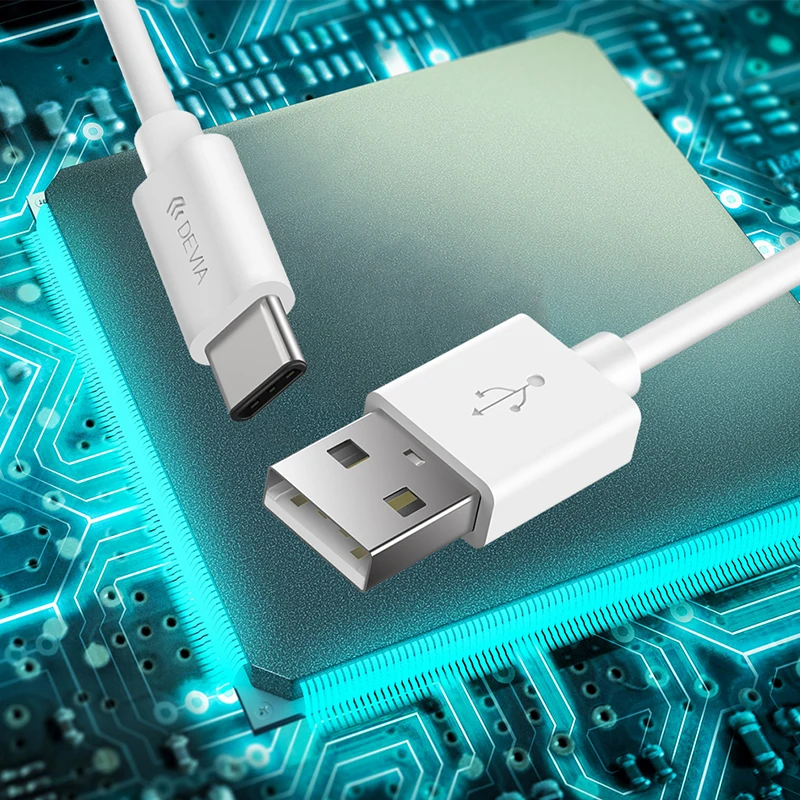  Devia оптовые электрические провода losenda Зарядное устройство usb type c Быстрый кабель для передачи