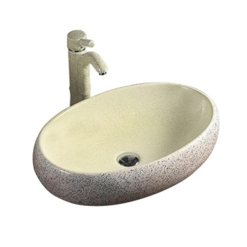 Sanitary Ware Manufacturer Above Counter Mounting Basin Color Sink Bathroom Modern Style Ceramic Wash Basin
