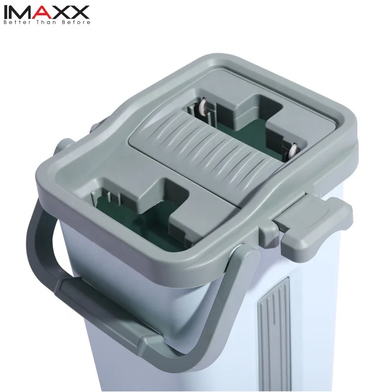 IMAXX Household New Magic Mop Durable Plastic Flat Quick Clean Mop with Telescopic Steel Handle Convenient and Easy to Use