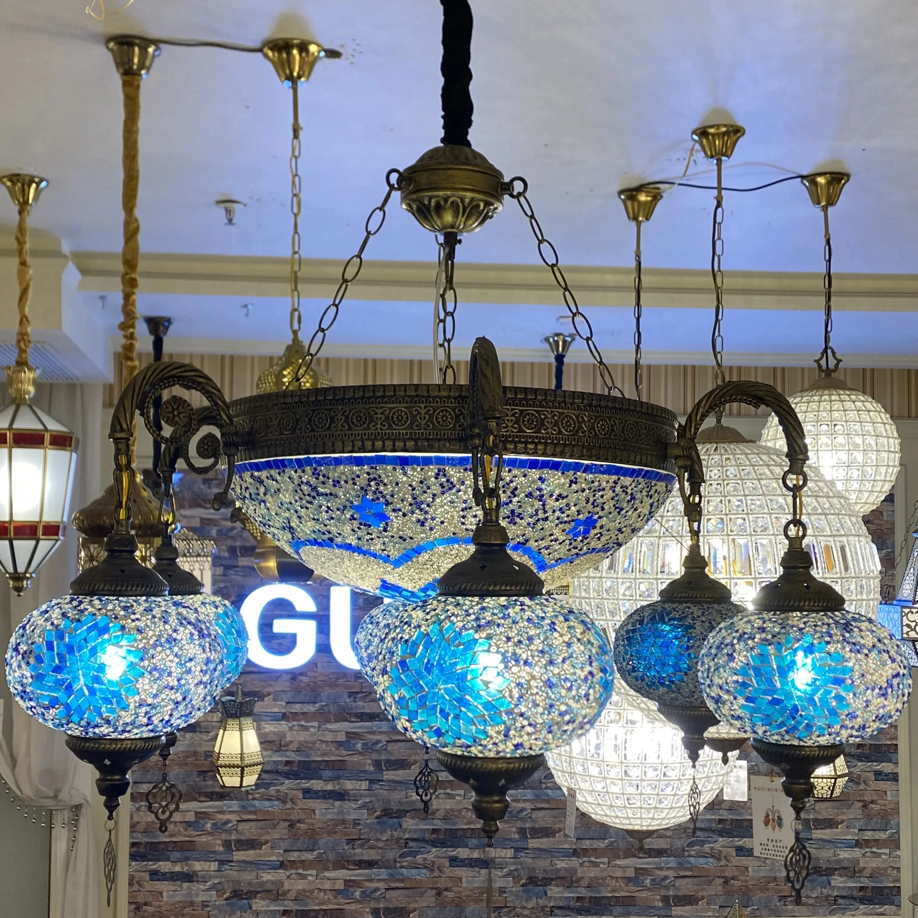Glass Turkish Hanging Light Energy Saving Istanbul Lamp Turkish Mosaic Lamp And Chandeliers Tunisia Chandelier Lights For Home
