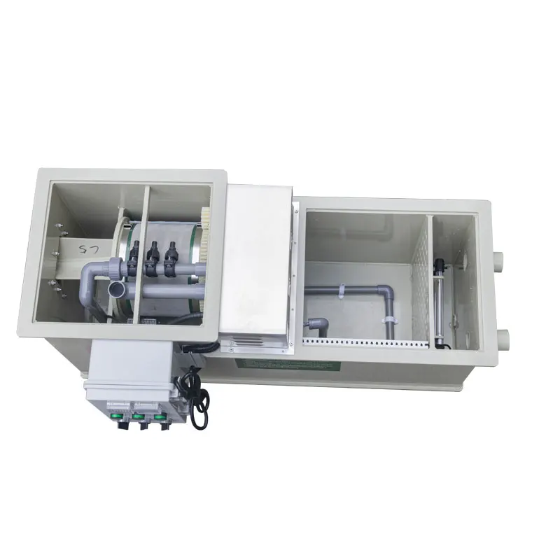 QihangRAS YCM-C5 5m3/h 200gal pond filter with uv lamp koi durm filter with bio filter for fish ponds