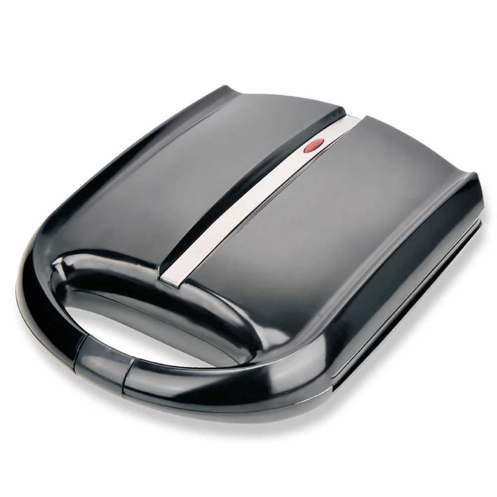 Breakfast Sandwich Maker with Fixed Plate Options (Sandwich, Waffle, Grill), Non-Stick Coating, and Stand Upright Storage