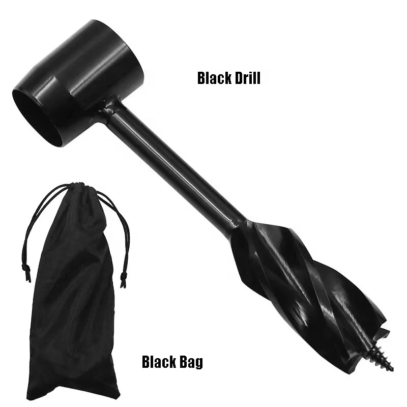 Manual Auger Settlers Tool Survival Hand Auger Wood Drill Scotch Eye Bushcraft Settlers Auger Tool for Camping Outdoor