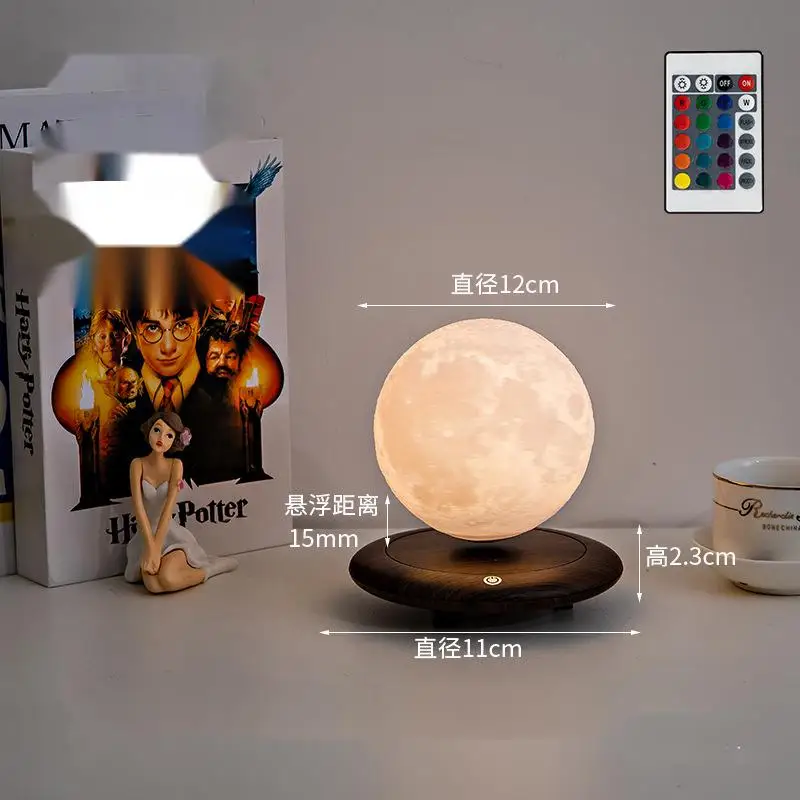 New Item Magnetic Levitating Floating Moon Light Business Gift 3D Night Light
