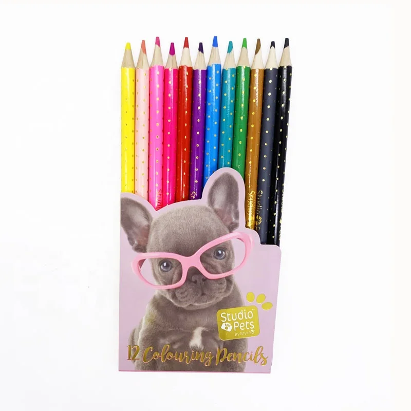 Amazon Hot Selling 2023 Drawing Stationery For School Kids Creative 12 Color Pencil Durable Colored Pencils Set