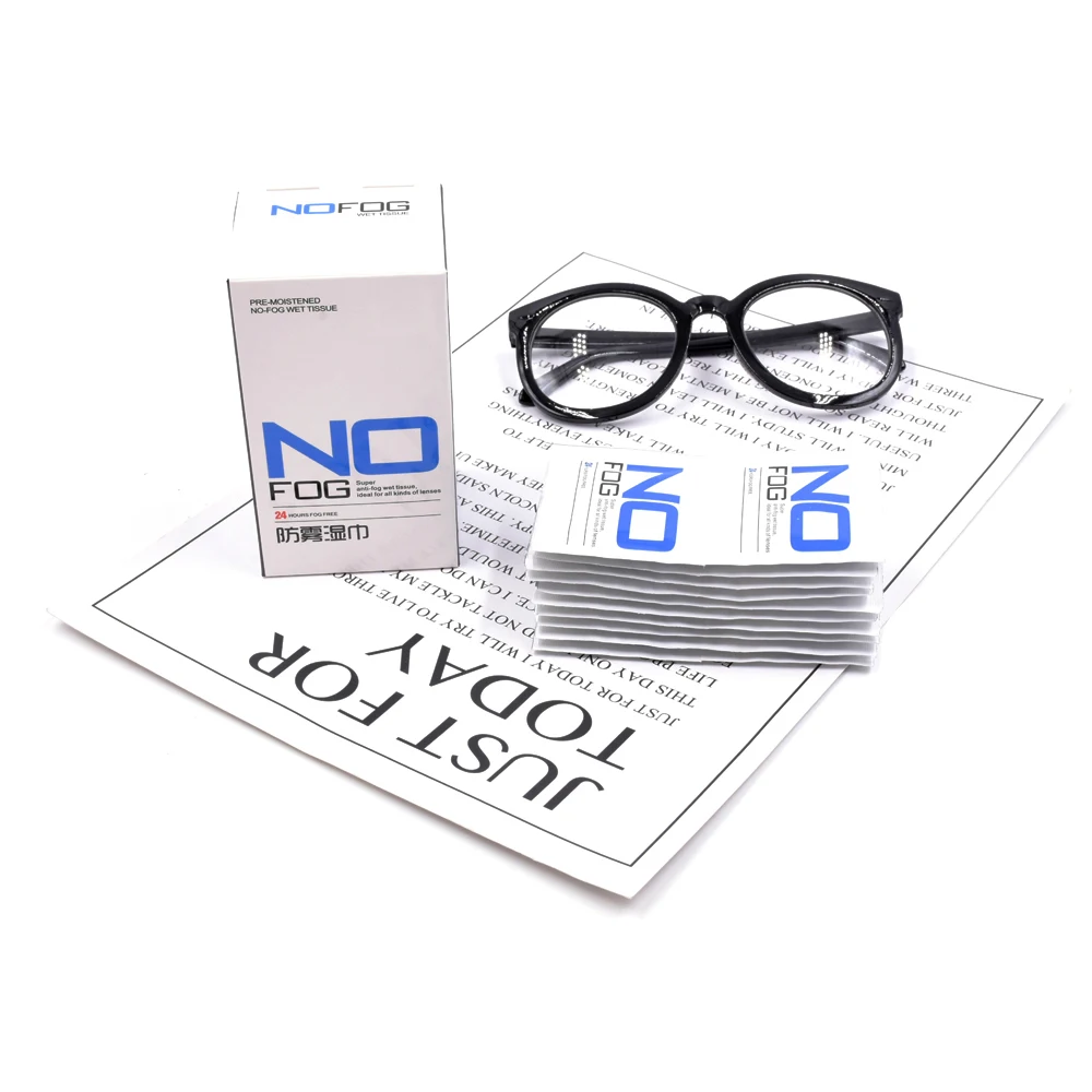 High Quality Pre-Moistened Optical Glasses Anti Fog Clean Wet Wipes Surface Cleaning