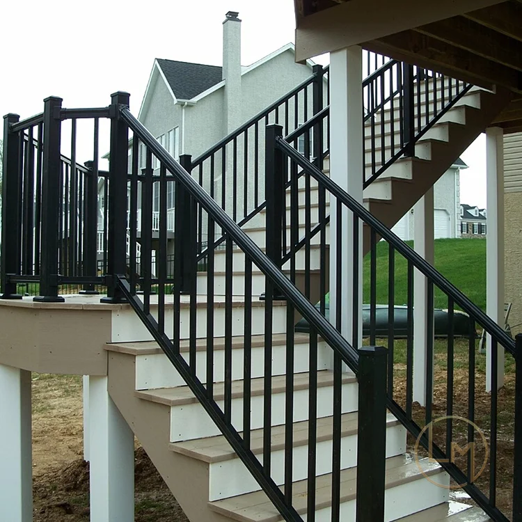 Tempered Terrace Black Post Baluster Balcony Stainless Steel Railing Glass Balustrade Designs