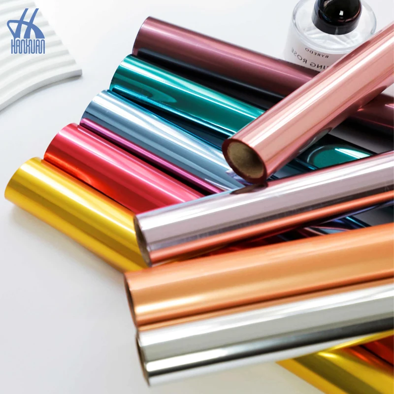Custom Mirror Cellophane Paper Gift Wrapping Paper Wholesale Bouquet Wrapping Paper Rolls