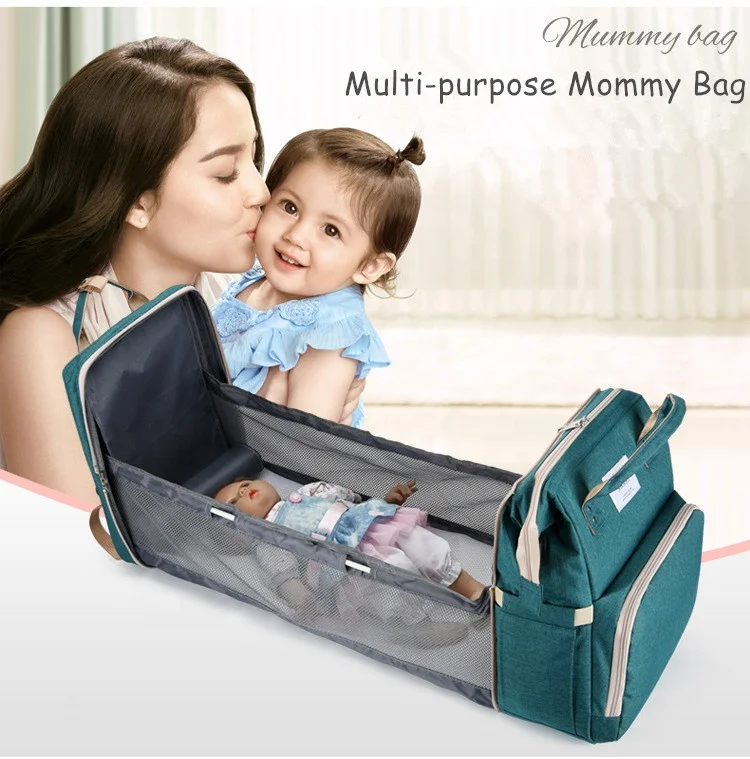 Bachoo Mother and Baby Outdoor Bag Bottle Insulation Diaper Multipurpose Waterproof Shoulder Bag OEM Large Capacity 2024 New