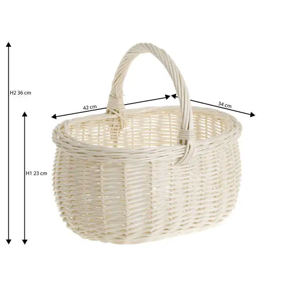 Hot items handmade laundry wicker proofing basket rattan organic product made in Vietnam
