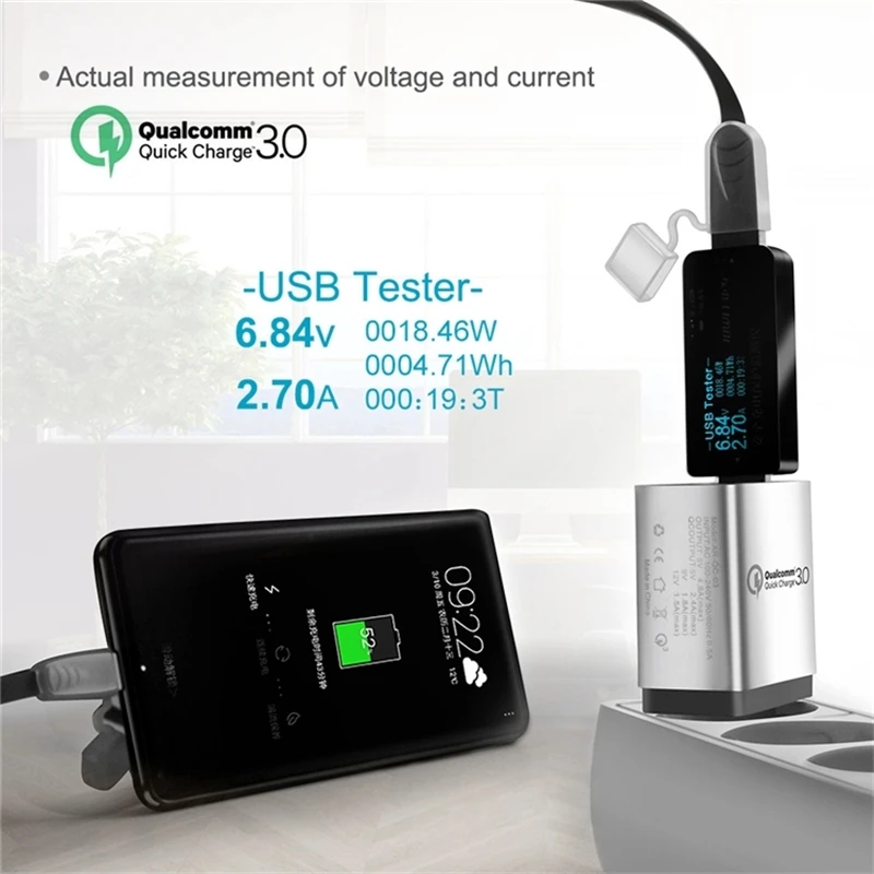  Быстрое зарядное устройство с 3 портами QC3.0 USB-устройство для зарядки телефона дорожное вилкой ЕС США