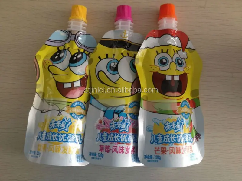 Plastic Sachet With Break Off Packaging Plastic Spout Pouch packs mylar bag packaging bags packaging plastic bags