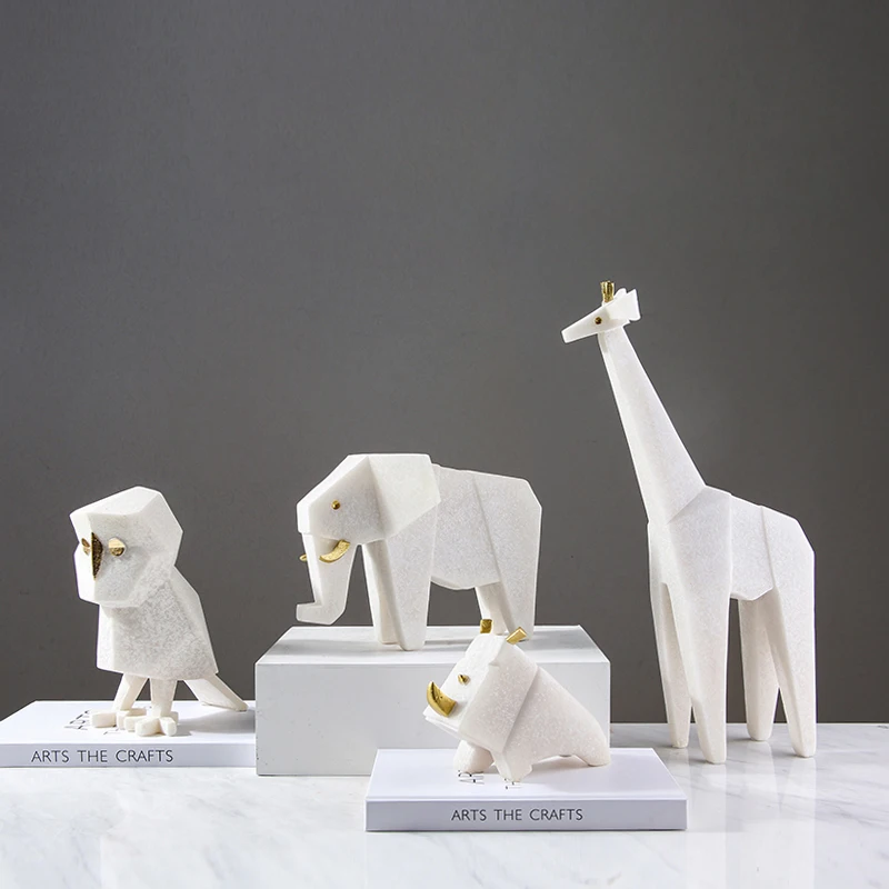 New Latest Home Decor Item Animal Ornament Small Resin Statue Sculpture For Home Decoration