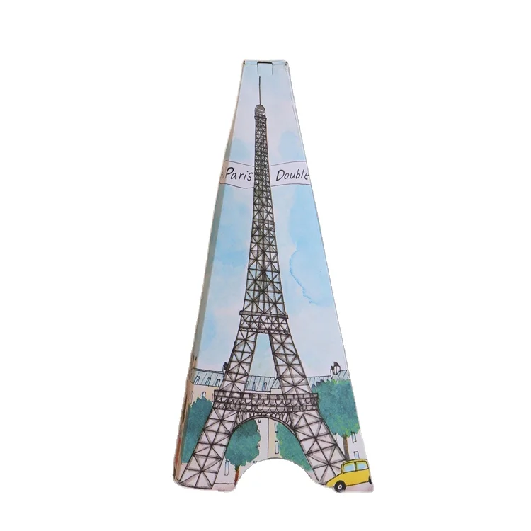 
Creative Design Eiffel Tower Paper Folding Candy Box for Wedding Souvenir 